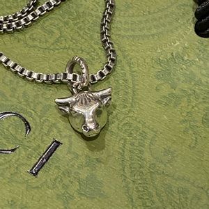 Authentic Gucci Anger Forest Bull Necklace